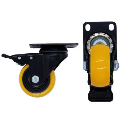 China SWIVEL Good Quality 4 Inch Small Medium Duty Industrial Casters Wheels Slient For Hand Pallet Truck for sale