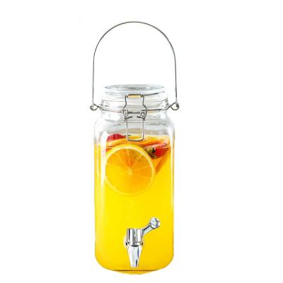 중국 1 Gallon Bail Trigger Locking Mason Jar Drink Dispenser with Spout Eco-friendly Recyclable 판매용