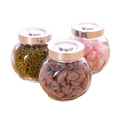 China Small Glass Spice Jars Screw Top Silver Lids Factory Supply Classic Spice Condiment Containers for sale