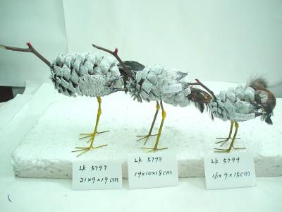 China 2018 new Handmade ostrich,Bark, branches and grasses made,holiday gifts ornaments and home decoration for sale