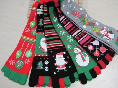 China Christmas decoration ornaments gifts,Christmas tree  stockings, five fingers socks, animated cartoon style for sale