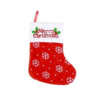 China Christmas decorations Christmas socks gift bag old man snowman decorative candy bag gift for sale