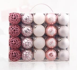 China Christmas ball ornaments boxes 20 red gold 6 cm silver Christmas tree ornaments hanging pieces of household goods for sale