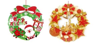 China Christmas decorations paper card welcome door window ornaments hung on Santa snowman was hanger for sale