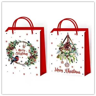 China Christmas paper bag, gift bags, Kraft paper shopping bags of Christmas,Paper bag of wine，Valentine's day gifcarrier bags for sale