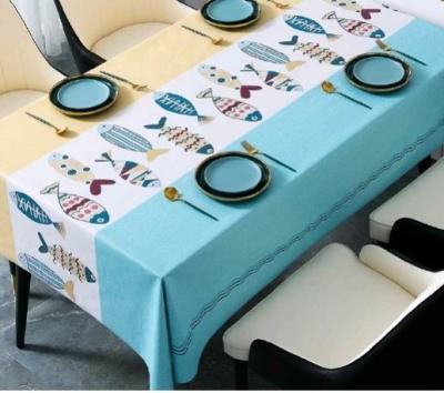 China Fabric waterproof PVC tablecloth,table cover cloth for sale