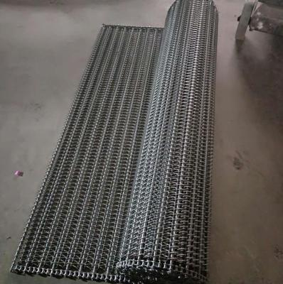 China Oil Resistant 304 316l Stainless Steel Chain Conveyor Stainless Steel Chain Mesh Belt For Transportation for sale