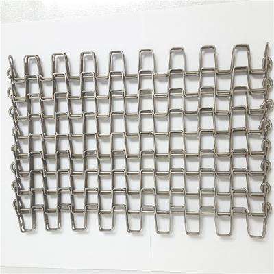 China Lap Type Net Twill Weave Belt The Great Wall Stainless Steel Horseshoe Chain Conveyor Belt for sale