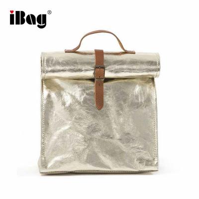 China China Factory Metallic Roll Bag Office Cooler School Lunch Bag Cute Metallic Kids Shoulder Cooler Bag for sale