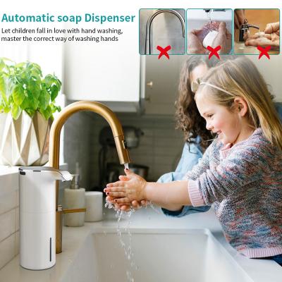 China Modern Fully Automatic Smart Hand Sanitizer Dispenser Smart Soap Dispenser Foam Soap Dispenser Refillable Bathroom Hand Soap Dispenser for sale