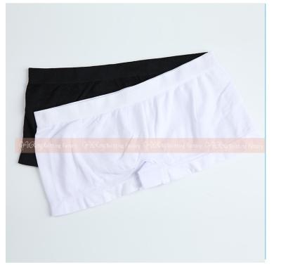 China Virgin Girls Antibacterial Seamless Sexy Satin Polyester White Boxer Women Panties for sale