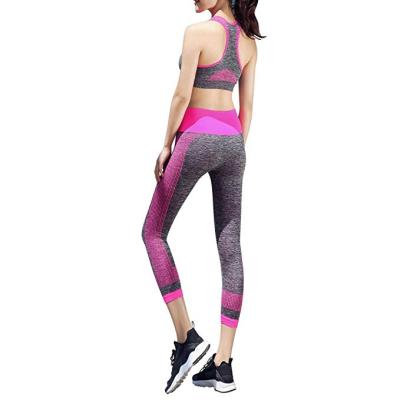 China Breathable Women Yoga Sets Fitness Bra+Pants Seamless Leggings Sets Gym Workout Sports Wear for sale