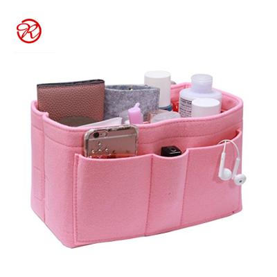 China Wholesale Fashoion/Eco-friendly Fashion Felt Makeup Cosmetic Bag Ladies Organizer Bag Inner Bags for sale