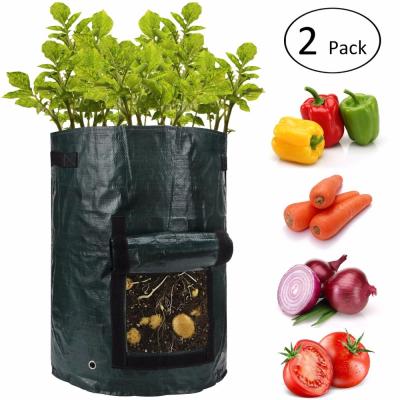 China Convenient Plant Growing Plant Held Growing Bag Aeration Pots Garden Flower Felt Waterproof Planter Cloth Plant Bag for sale