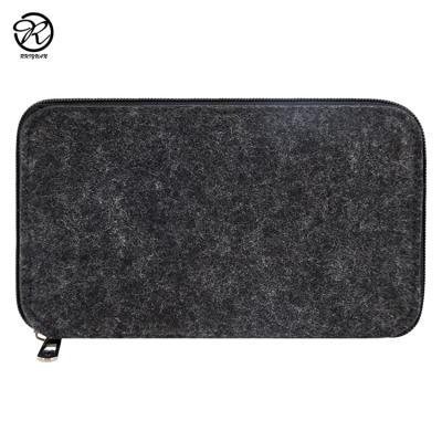 China Lightweight Portable Travel Bag Makeup Organizer Bag Felt Pouch Holder Felt Pencil Bags For School Office for sale