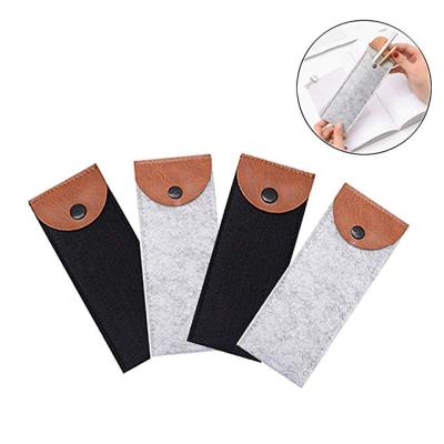 China Customized Design Top Quality Storage Felt Pen Bags Felt Pen Pouch Multifunctional Holder Felt Pencil Bag for sale