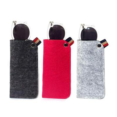 China Eco-friendly/Fashionable/Lightweight Felt Eyeglasses Case Sunglasses Storage Case Pocket Bag Glass Soft Felt Case for sale