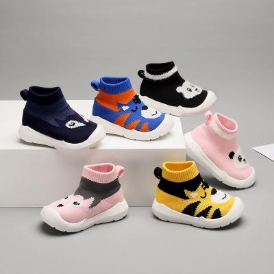 China USA Thermal Free Shipping Fashion House Anti-Slip Baby Sock Shoes Cartoon Pattern Knit Newborn Toddler Sock Shoes Kids Athletic Shoes for sale