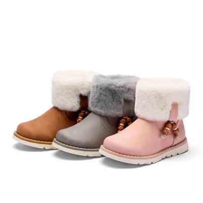 China Thermal Private Label 2021 Fashionable Winter Outdoor Girls Kids Boots High-end Quality Kids Snow Boots With Fur for sale