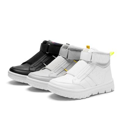 China Latest Design Kids Shoes Round Designer Boots Children Famous Brands Boys Casual Boots With Buckle Strap for sale