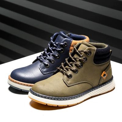 China New Style Round Indoor Outdoor Orthopedic Children's Comfortable Boots Boys Shoes Retro Children Ankle Boots for sale