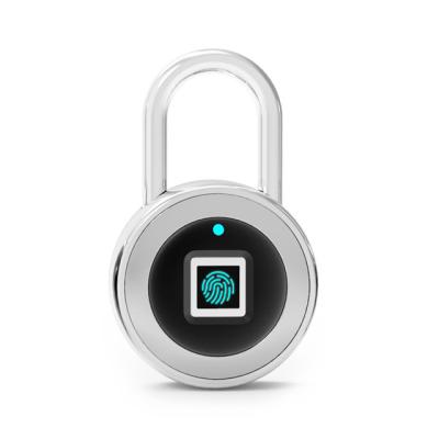 China Hot-selling Amazon Fingerprint Padlock IP68 Zinc/Aluminum Alloy Waterproof Multi-scene Use Smart Fingerprint Padlock USB Charging for sale