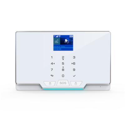 China Tuya home security alarm system GSM+WIFI alarm system kit wifi intruder SOS remote control alarm system for sale