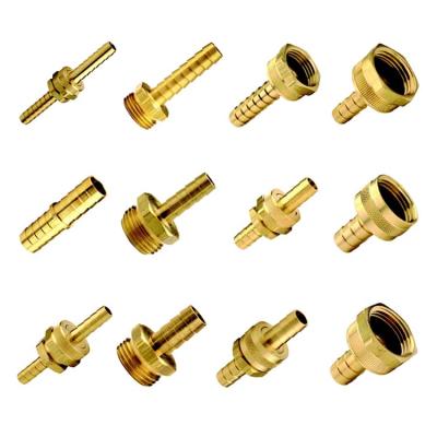 China CA 360 Male CA377 Thread To Brass Barb Hex Nipple Adapter Pipe Quick Connector Garden Hose Fitting for sale