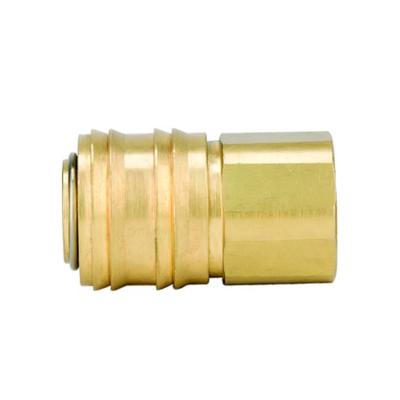 China Good Quality Hotels Brass Pneumatic Quick Connector 1/8 NPT Female Pneumatic Quick Connects Pneumatic Air Fittings Kit for sale