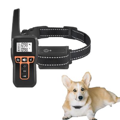 China With Power Saving Design Pet Training Products Remote Vibrating Dog Training Collar With Nylon Reflective Collar for sale