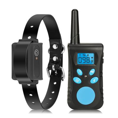 China Amazon Success Viable Pet Supplies Advanced Rechargeable Pet Anti Bark Stopper Bark Design Pet Design Remote Dog Training Collar for sale