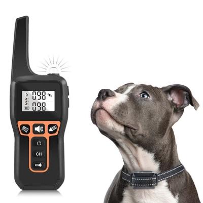 China Personalized Rechargeable Waterproof Static Dog Shock Distance Training Remote Collar for sale