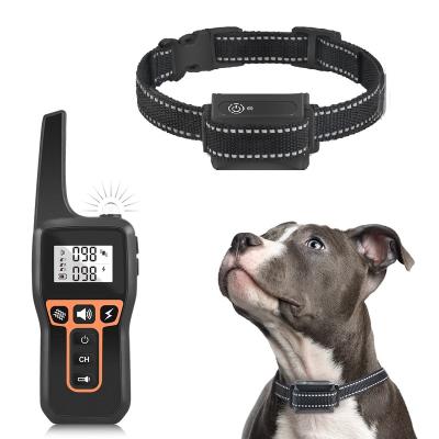 China With Power Saving Design Amazon Top Selling Pet Collar Dog Bark Control Electronic Dog Training Collar With Remote for sale