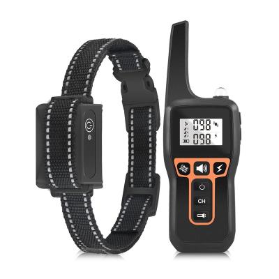 China Amazon Success Waterproof Vibration Custom Portable Remote Dog Training Collar and Rechargeable Sound Signal for sale