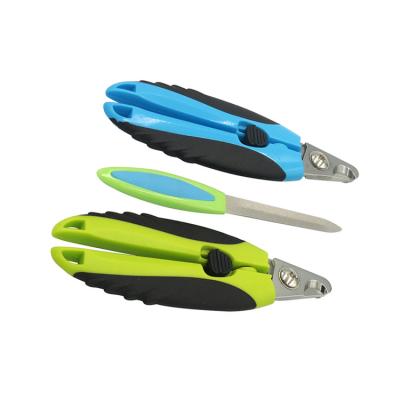 China Viable Light Blue Greed Medium Customization Light Blue Pet Nail Scissors for sale