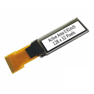 China Outdoor SPI Interface 0.91 Inch 128x32 Resolution Ssd1306 Flexible Driver Ic Square Oled Display for sale