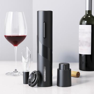 China Red Wine Viable Wholesale Accessories Auto Electric Tin Foil Cutter Tulip Decanter Wine Opener Corkscrew Gift Set for sale