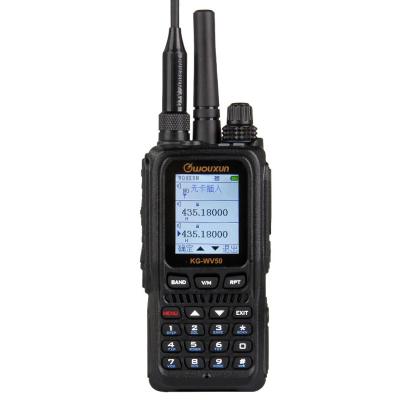 China OWOUXUN KG-WV50 2G/3G/4G Custom Key Handover Network VOX Flashlight Dual Mode Phone Function Custom Walkie Talkie for sale