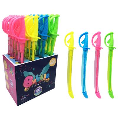 China Wholesale 150ML Sword Plastic Bubble Shape Game Outdoor Bubble Knife Stick PET Hot Selling Bubble Blowing Magic Wand As Gift for sale