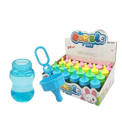 China 35ml Baby Bottle Shape Handle Bubble Bubble Wand Summer Outdoor Funny Magic Wand Promotional Kids Bubble Bottle Small Bubble Toy 2021 for sale