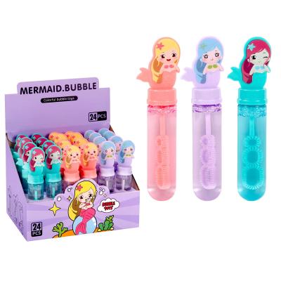 China 2022 Amazon Small Outdoor Kids Play Bubble Toy Bubble Stick Making Mini Mermaid 35ml Bubble Wand Toy For Kids Outdoor Play for sale