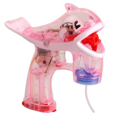 China Battery Operated Bubble Machine Gun Toy Bubble Kids Summer Outdoor Toy Best Electric Outdoor Gun Toy With Light Music for sale