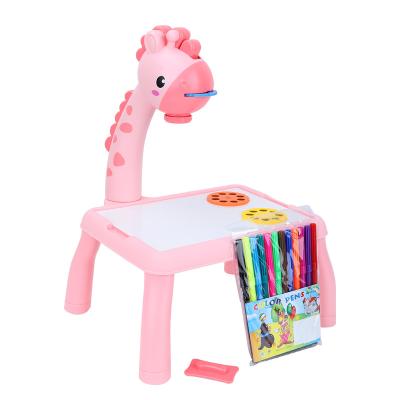 China New Design Best Active Learning Desktop Toys Kids Wisdom Art Painting Board Table Kids Drawing Projector Educational Toy 29.5*25*38cm for sale