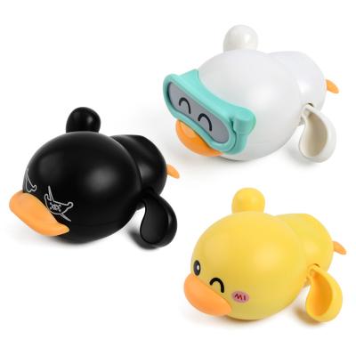 China Baby Bath Toys Hot Selling Swimming Floating Duck Swimming Toys Yellow White Black Shower Game Baby Bath Toys Best Toys for sale