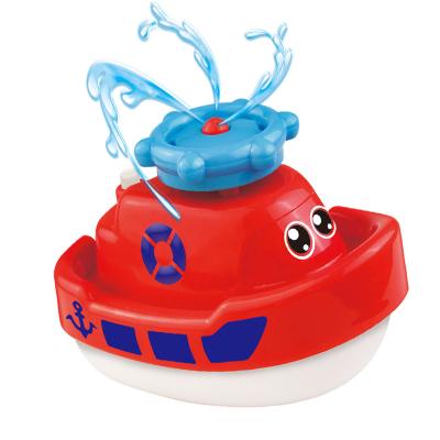 China Bath Toy Popular Carton Electric Boat Children's Funny Jet Bath Toys Water Bath Toys for sale