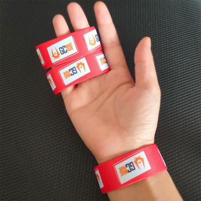 China Wholesale Fashion Waterproof Printed Polyester Elastic Wristband , Custom Fabric Elastic Wristband For Events for sale