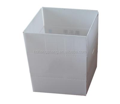 China Corflute/Coroplast/Eco-friendly waterproof PP corrugated plastic box for fish oyster gel pack for sale