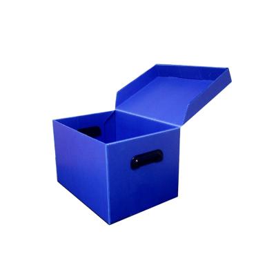 China Recyclable foldable pp corrugated polypropylene plastic hollow corflute box danpla packaging box for sale