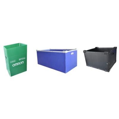 China Durable Black Edge Corners PP Plastic Corrugated Box for sale