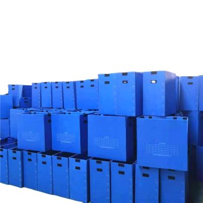 China Recyclable Foldable PP Fluted Coroplast PP Correx Corrugated Plastic Box Corrugated Folding Delivery Box for sale